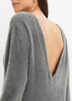 Pull oversize à décolleté profond dans le dos