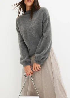 Pull oversize à décolleté profond dans le dos