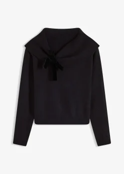 Pull oversize à encolure Bardot