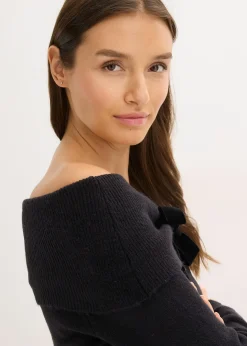 Pull oversize à encolure Bardot