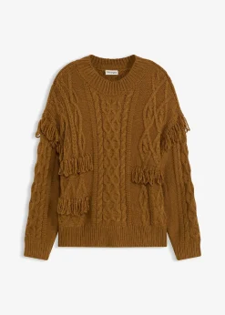 Pull oversize à franges