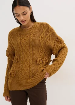 Pull oversize à franges