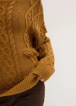 Pull oversize à franges