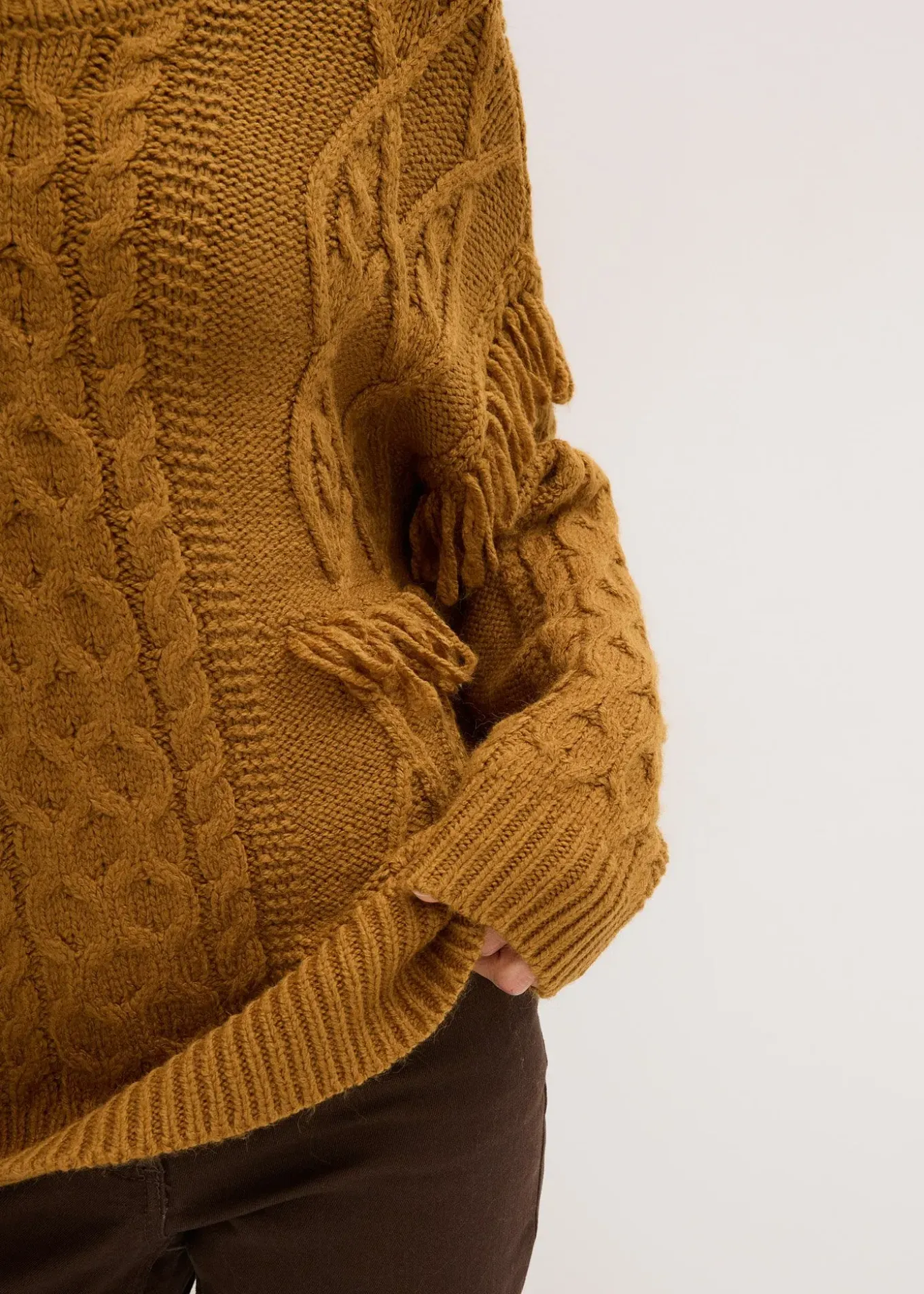 Pull oversize à franges