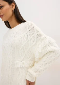 Pull oversize à franges
