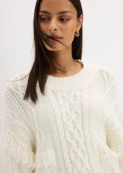 Pull oversize à franges