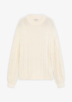 Pull oversize à motif torsadé