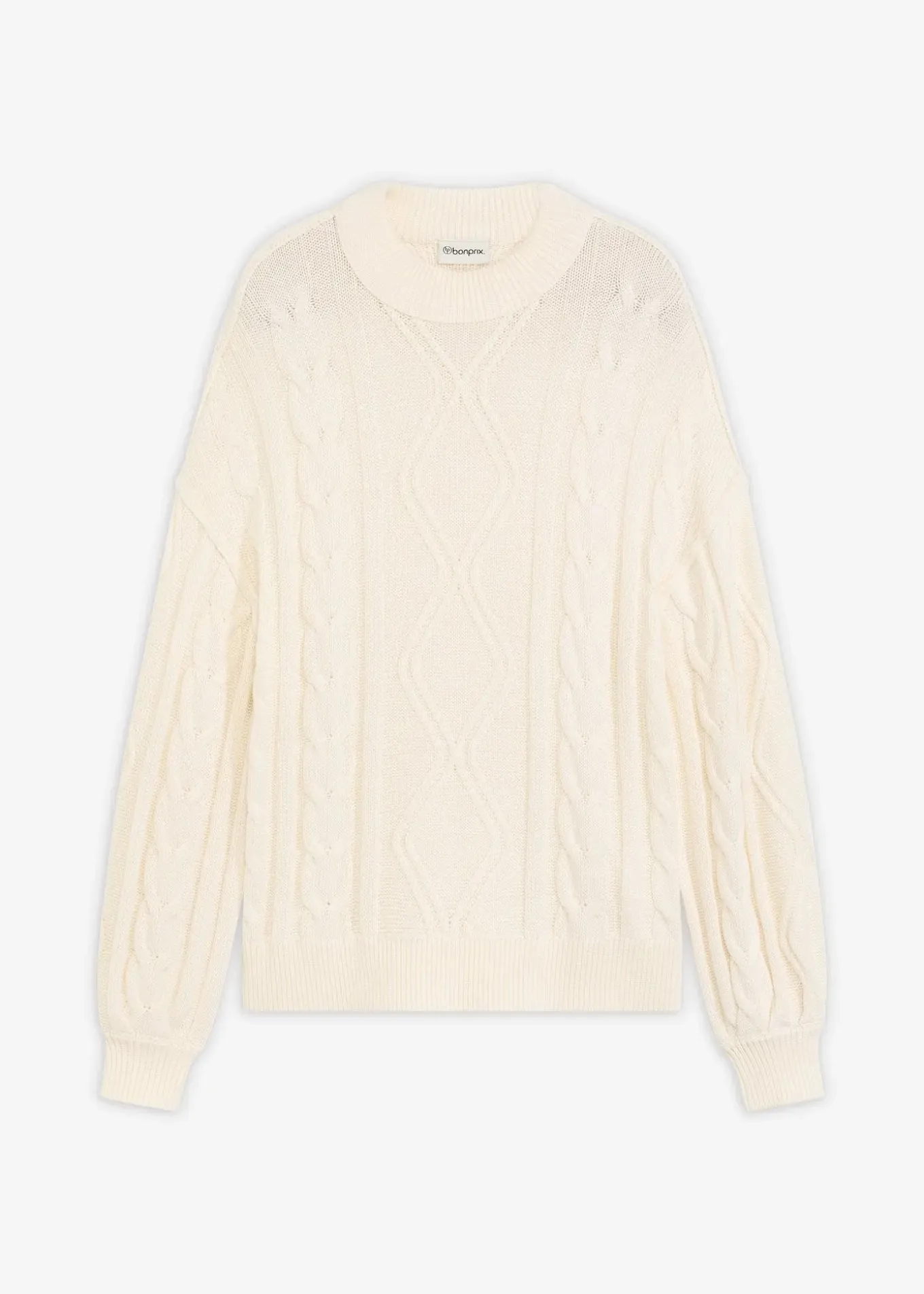 Pull oversize à motif torsadé