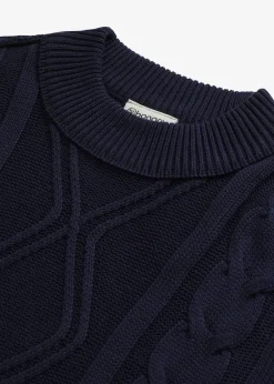 Pull oversize à motif torsadé