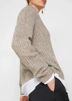 Pull oversize à torsades