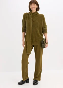 Pull oversize avec écharpe