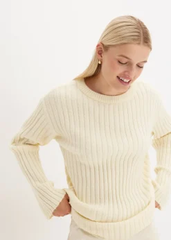 Pull oversize côtelé