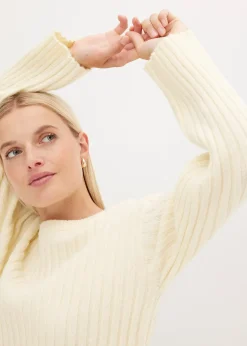 Pull oversize côtelé