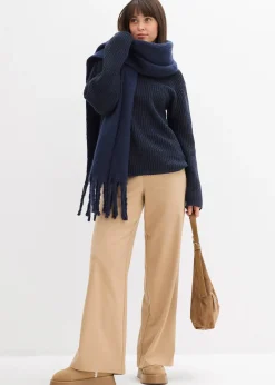 Pull oversize côtelé