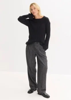 Pull oversize côtelé