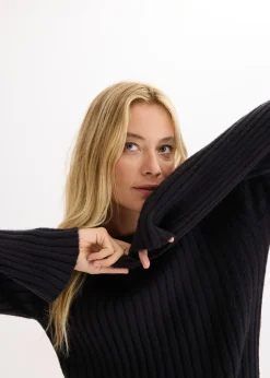 Pull oversize côtelé