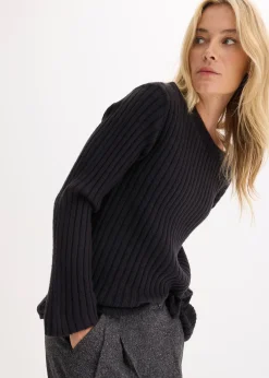 Pull oversize côtelé