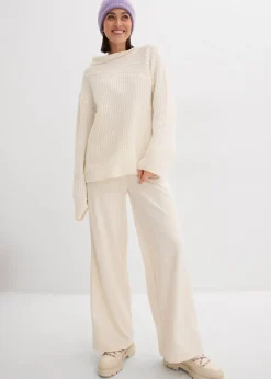 Pull oversize côtelé