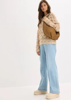 Pull oversize en doux mélange laine et alpaga