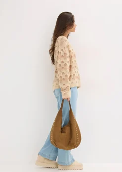 Pull oversize en doux mélange laine et alpaga