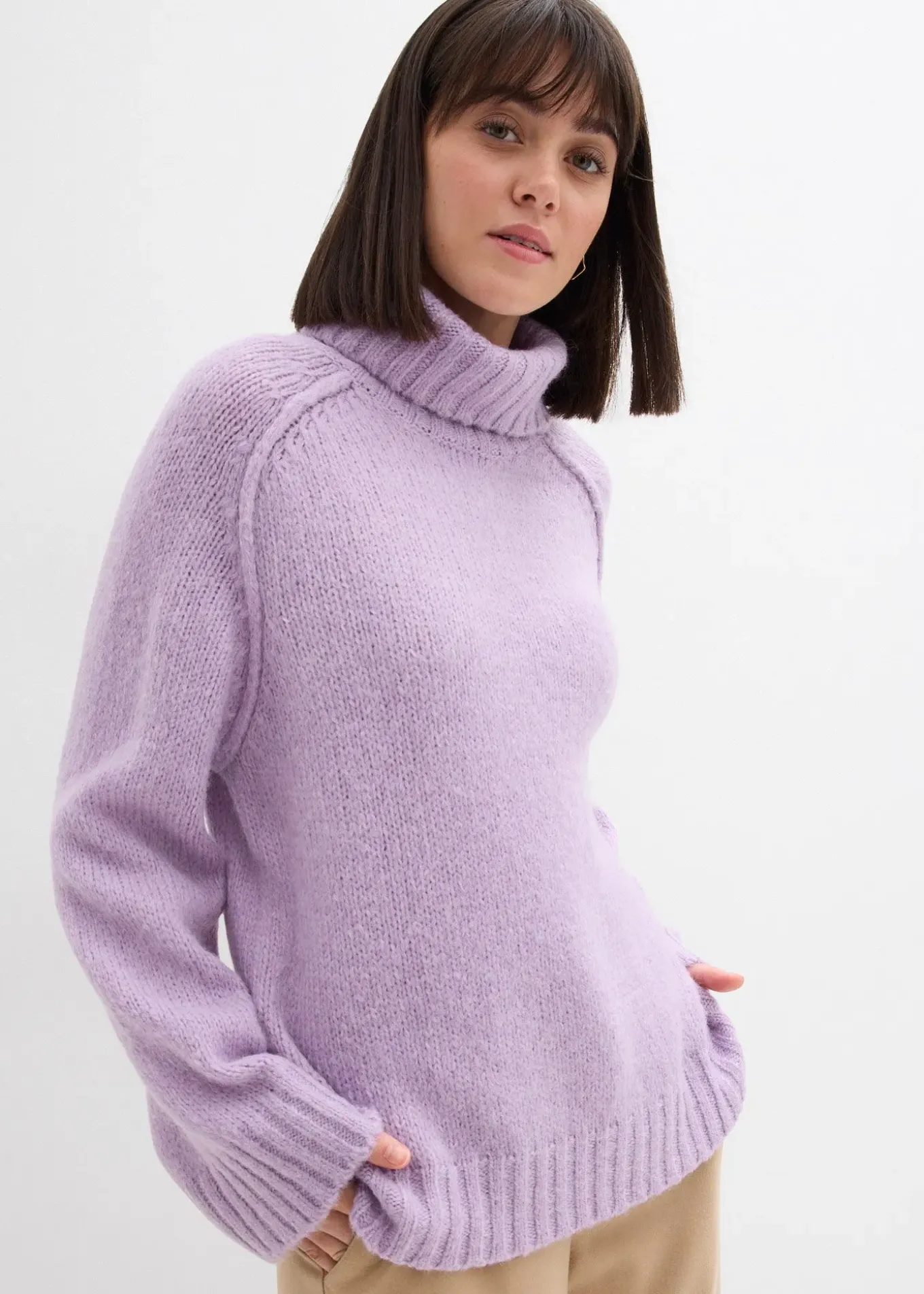Pull oversize en grosse maille