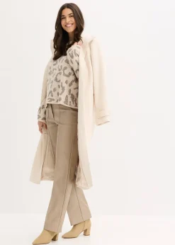 Pull oversize en jacquard à sequins