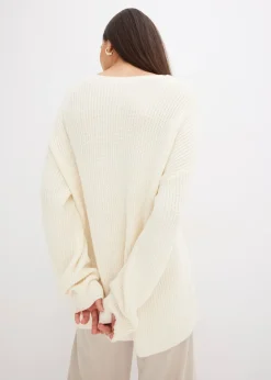 Pull oversize en laine mélangée