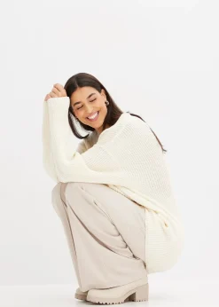 Pull oversize en laine mélangée