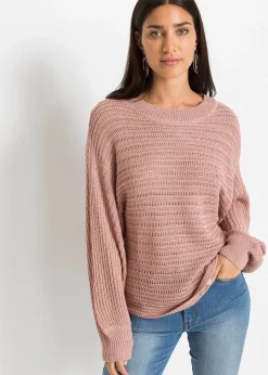 Pull oversize en maille ajourée