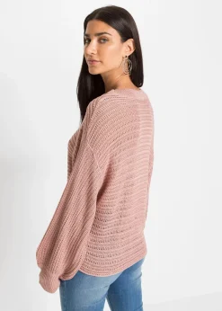 Pull oversize en maille ajourée