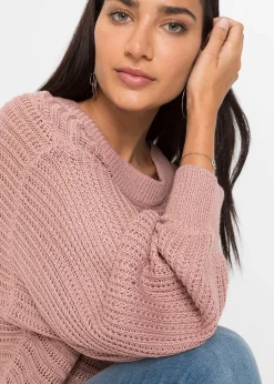 Pull oversize en maille ajourée