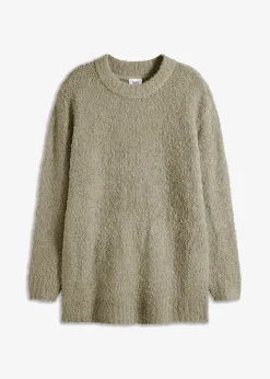 Pull oversize en maille bouclette