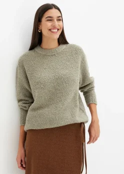 Pull oversize en maille bouclette