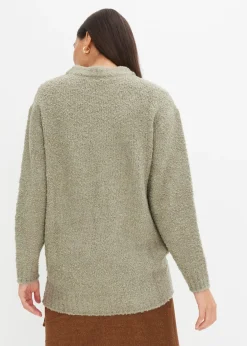 Pull oversize en maille bouclette