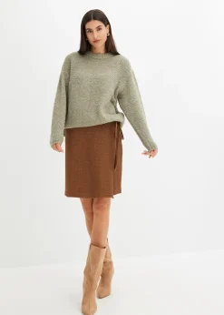 Pull oversize en maille bouclette