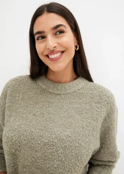 Pull oversize en maille bouclette