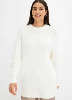 Pull oversize en maille bouclette