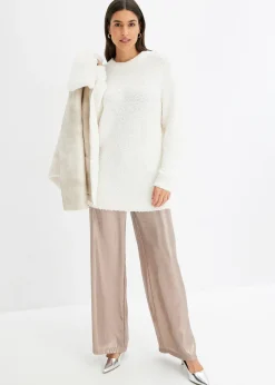 Pull oversize en maille bouclette