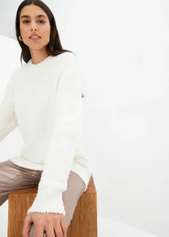 Pull oversize en maille bouclette