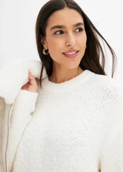 Pull oversize en maille bouclette