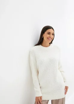 Pull oversize en maille bouclette