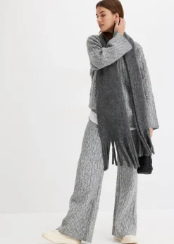 Pull oversize en maille torsadée