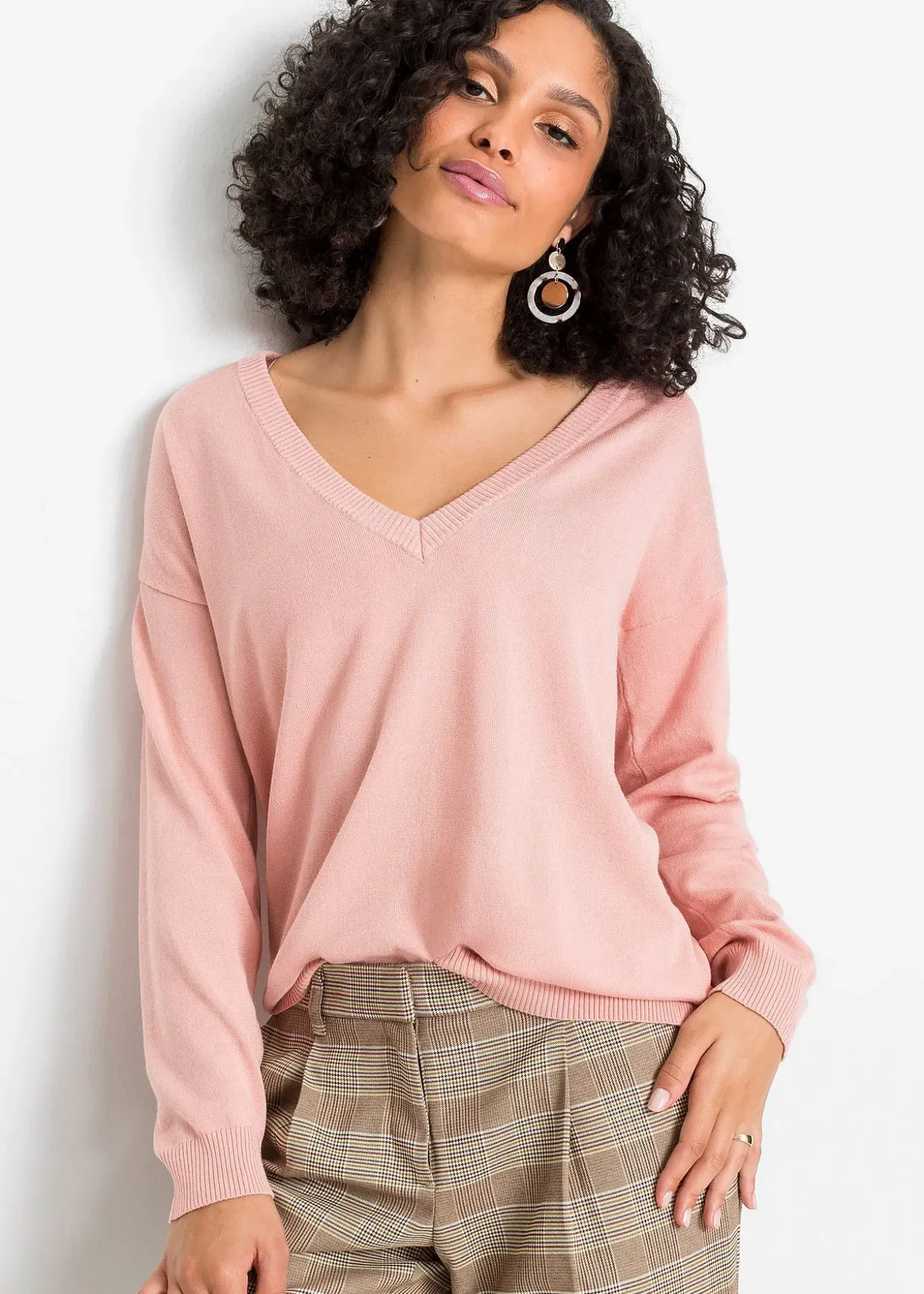 Pull oversize en viscose mélangée