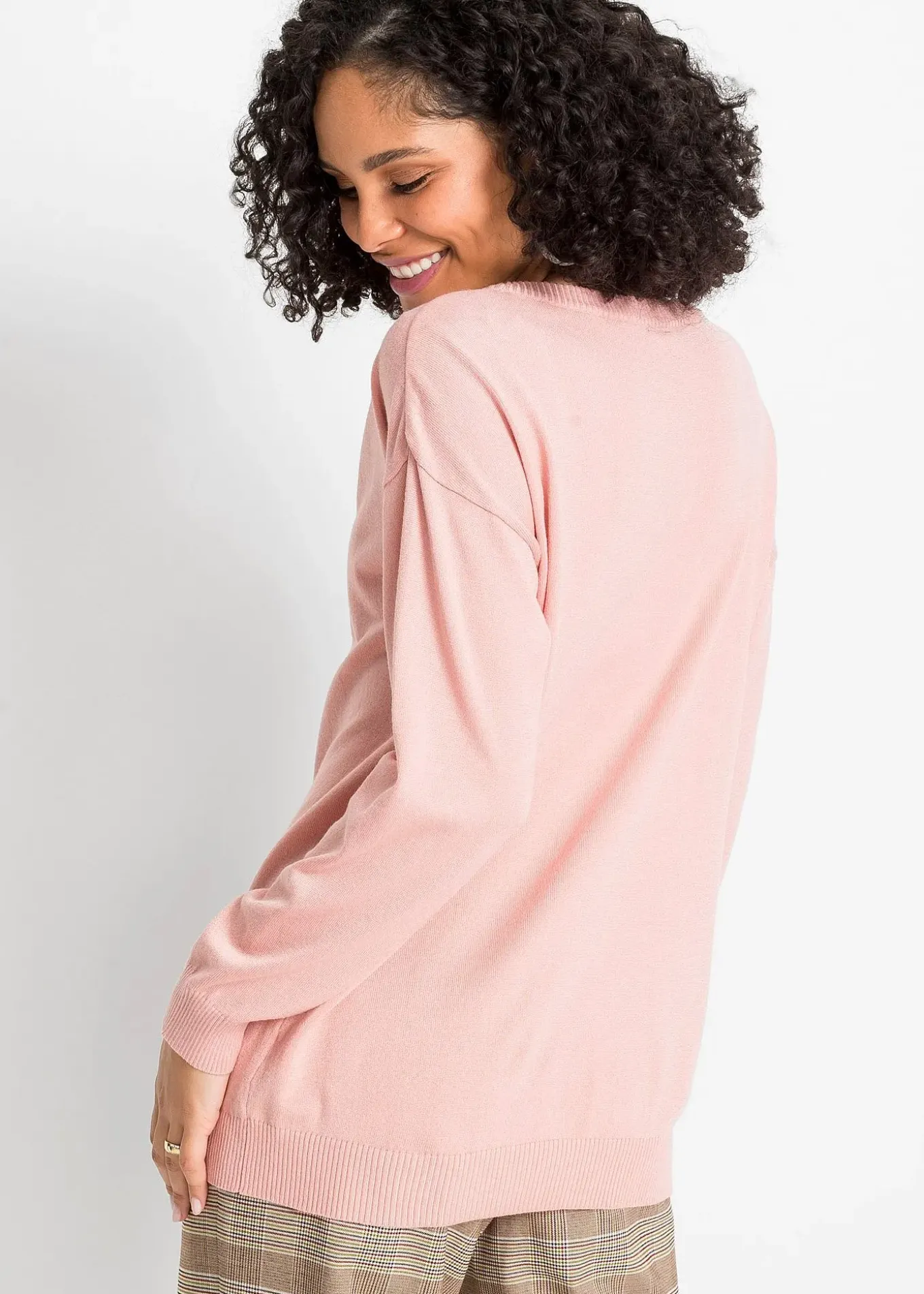 Pull oversize en viscose mélangée