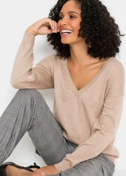 Pull oversize en viscose mélangée