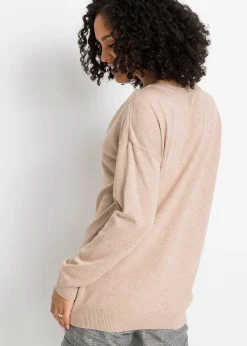 Pull oversize en viscose mélangée