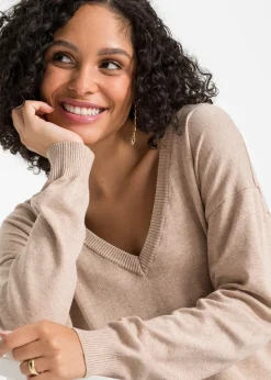 Pull oversize en viscose mélangée