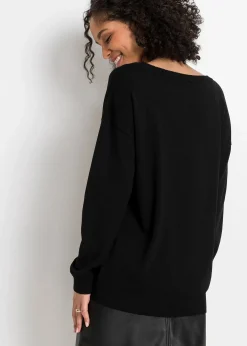Pull oversize en viscose mélangée