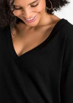 Pull oversize en viscose mélangée