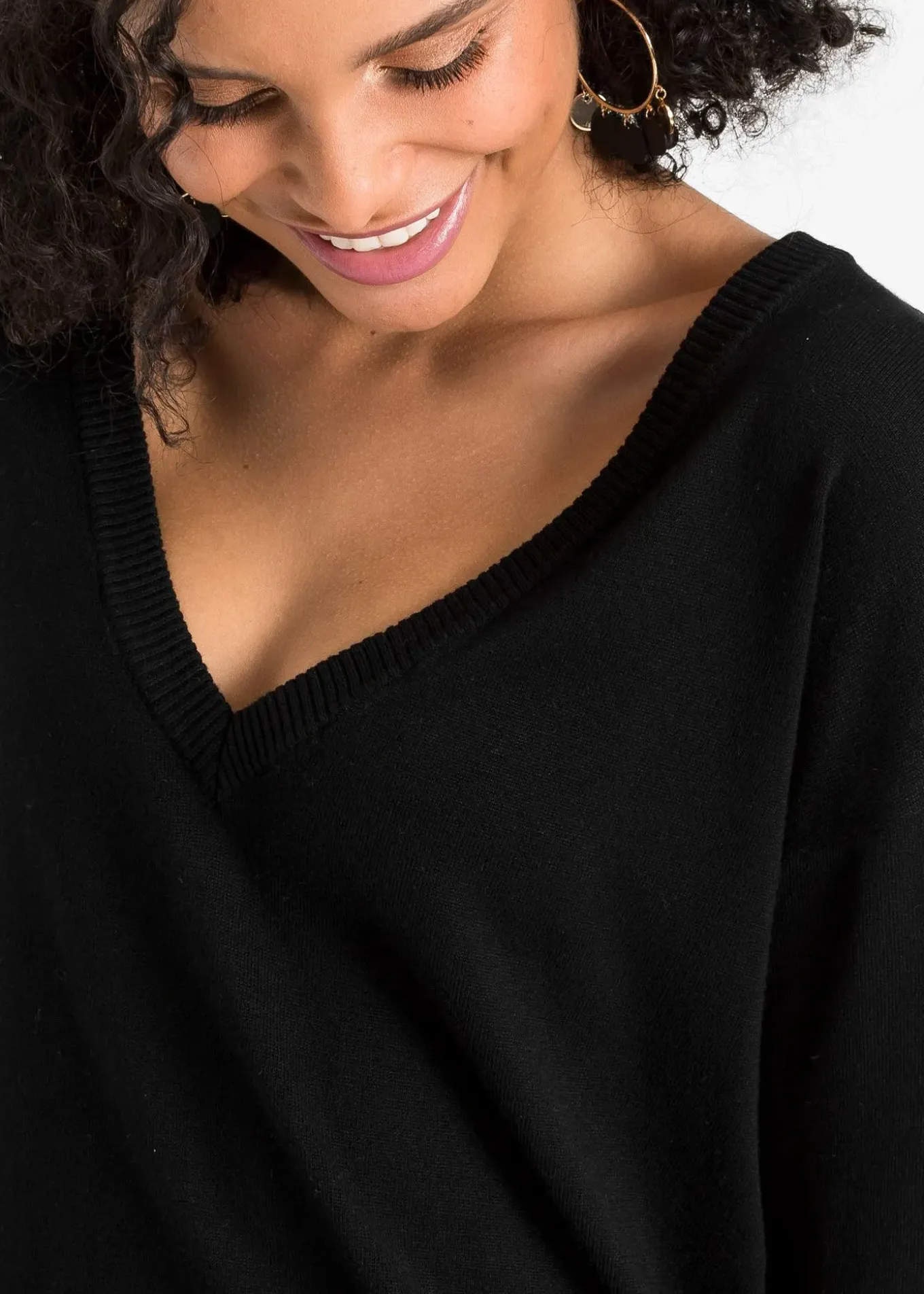 Pull oversize en viscose mélangée